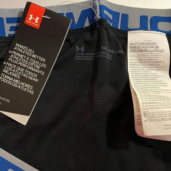 Under Armour Men's Original Series Black 3" Boxerjock - Size 5XL - NWT - Picture 3 of 3